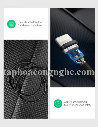 Ugreen 60159 0.25m màu trắng cáp USB 2.0 A ra Lightning MFI đầu bọc nhôm mà nickel chống nhiễu 25cm US291 30060159